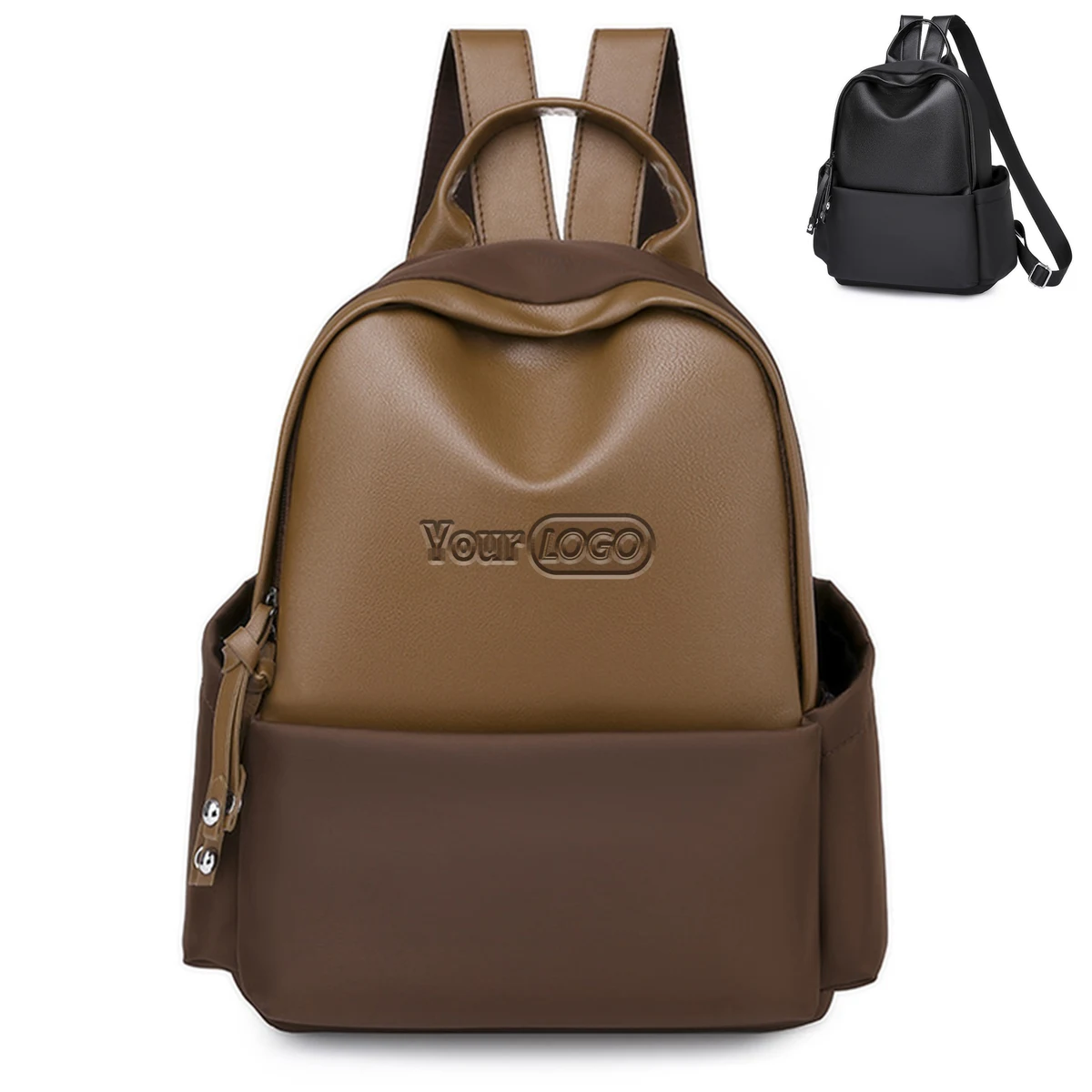 Ladies PU Leather Backpack 1