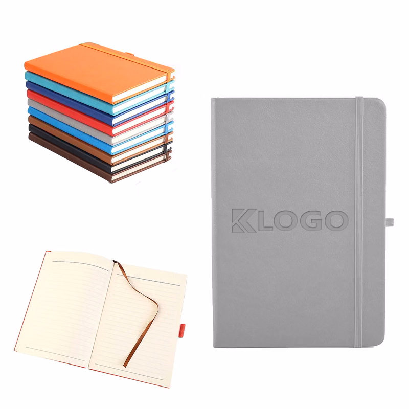 PU Lined Journal w/Pen Holder