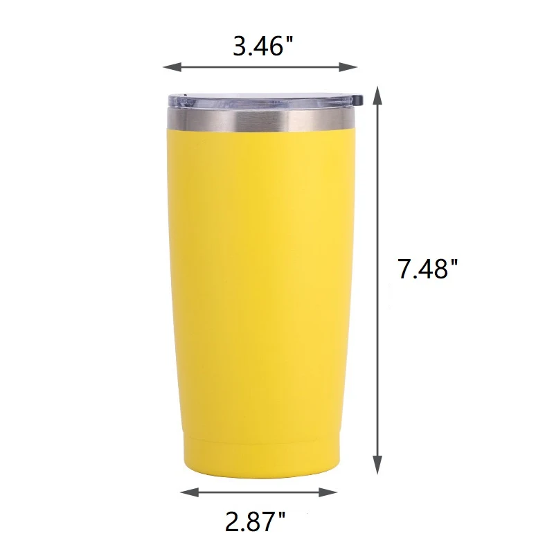 20oz Stainless Steel Car Tumbler Insulated Travel Mug 1