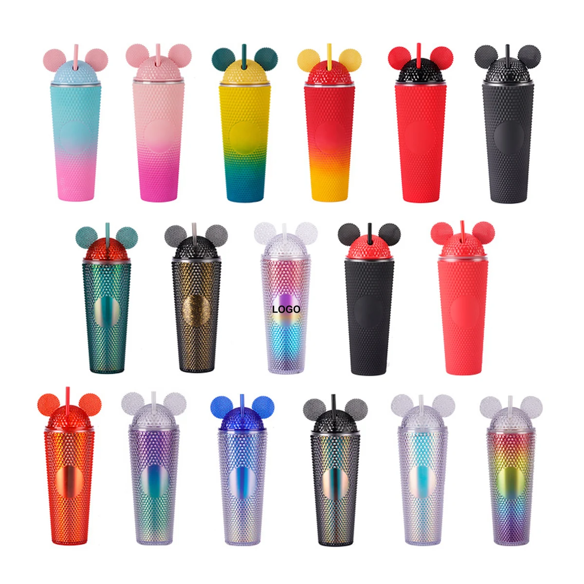24oz Plastic Tumbler with Straw and Lid (direct import) 1