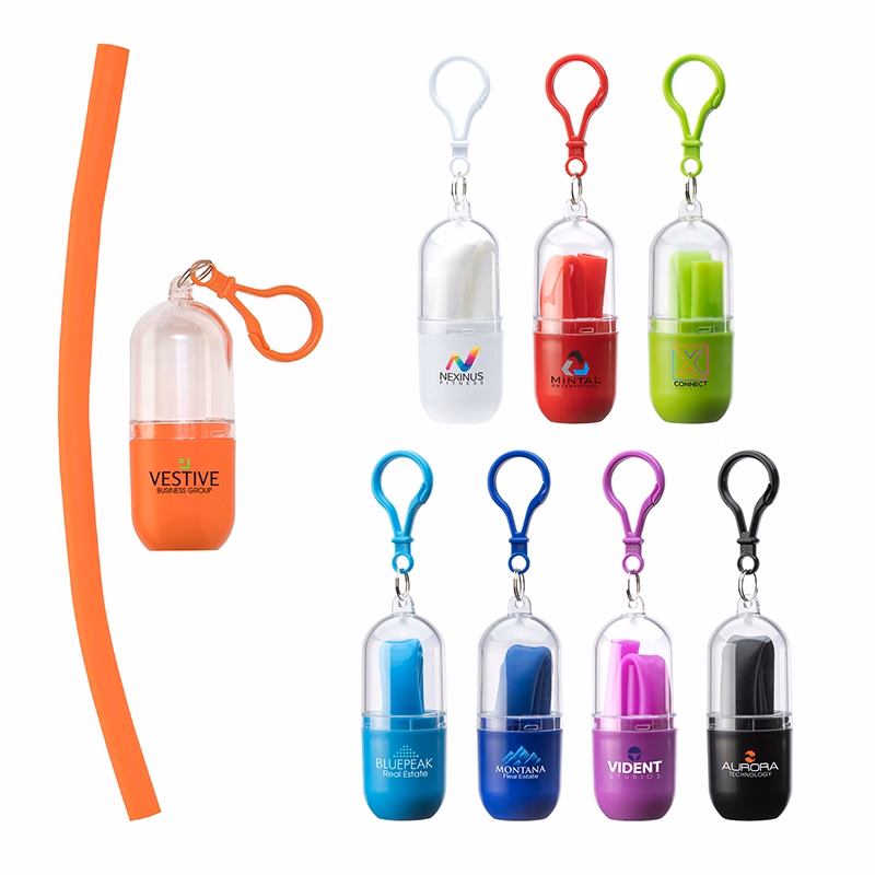 Bellini Silicone Straw in Capsule Case