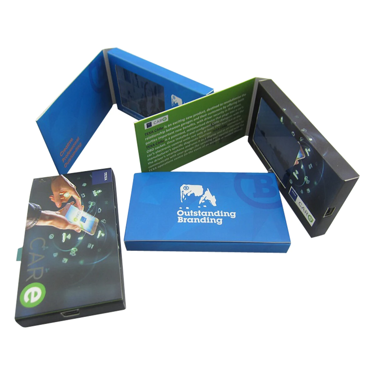 VidU 2.4" Compact Size Video Brochure With Full Color Printing - Custom Video Business Card 1
