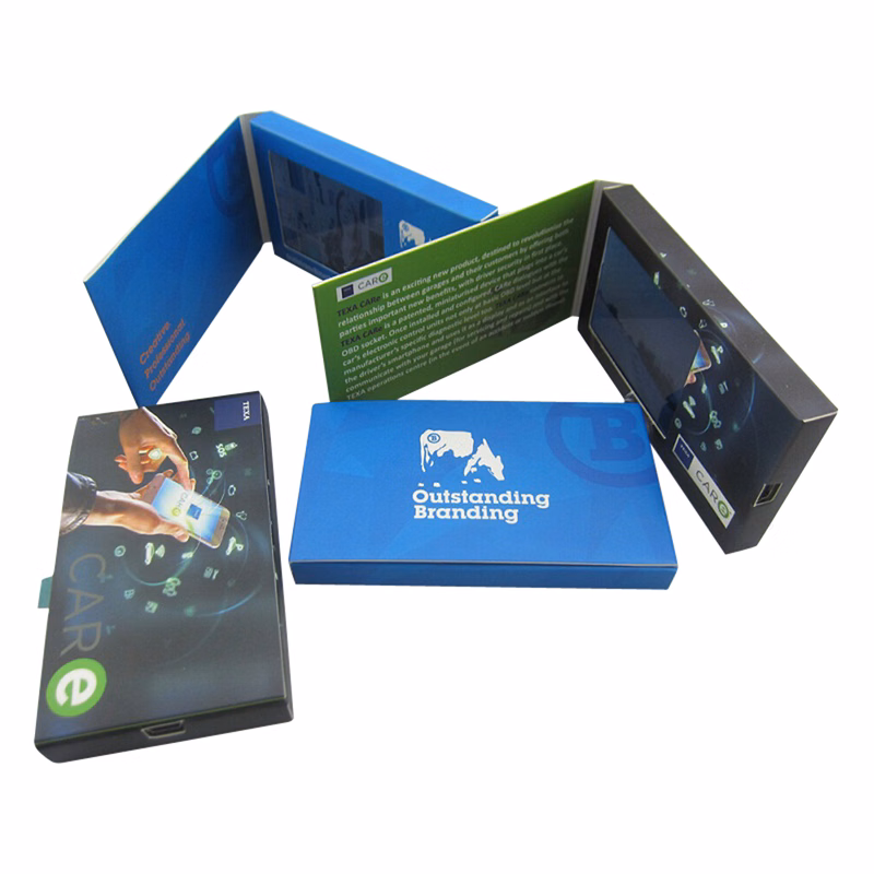 VidU 2.4" Compact Size Video Brochure With Full Color Printing - Custom Video Business Card