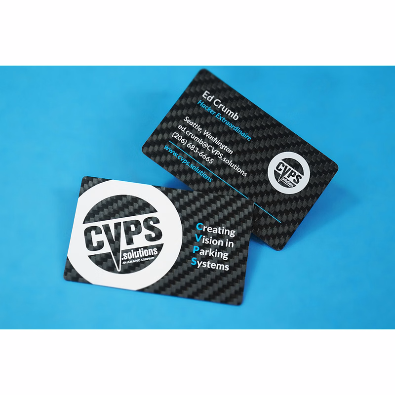 Carbon Fiber Business Cards