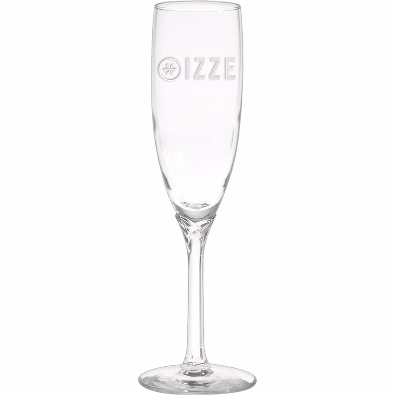 6 oz. Domaine Flute - Deep Etched