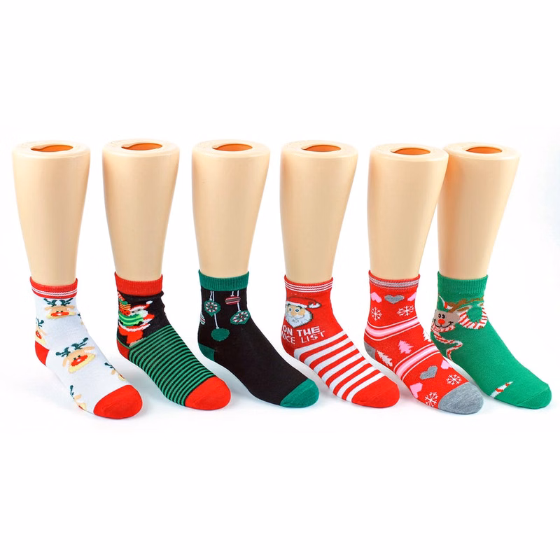 Kids' Christmas Crew Socks - Size 2-4
