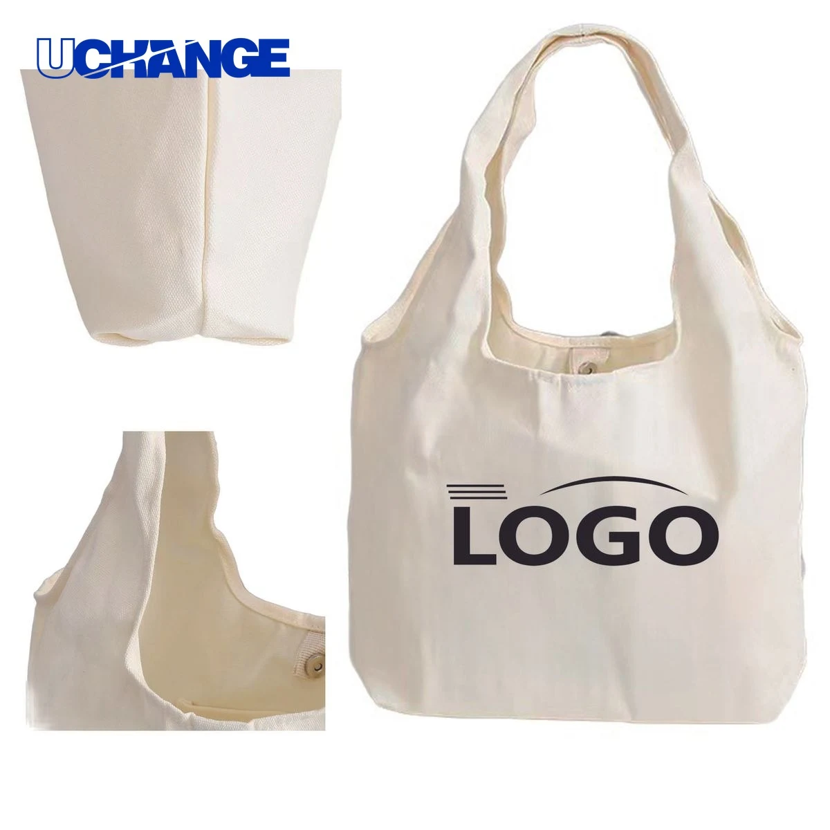 Durable Full Color Canvas Tote Bag, custom tote bag with logo imprint 1
