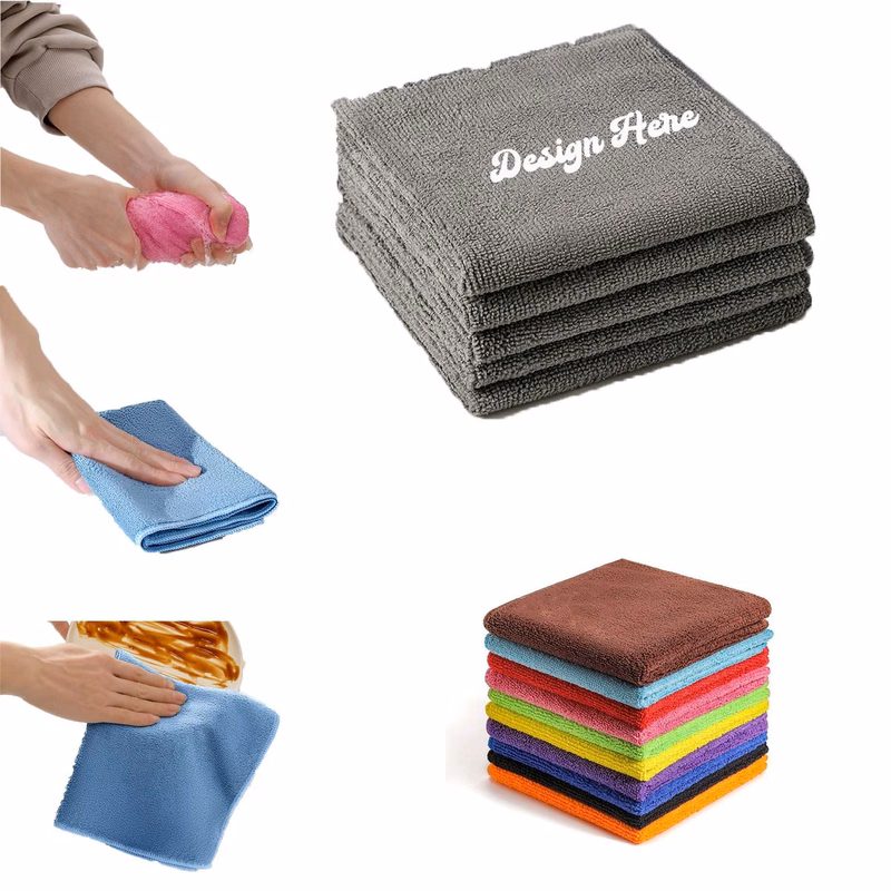 Non-Greasy Microfiber Cleaning Cloth for Household Chores