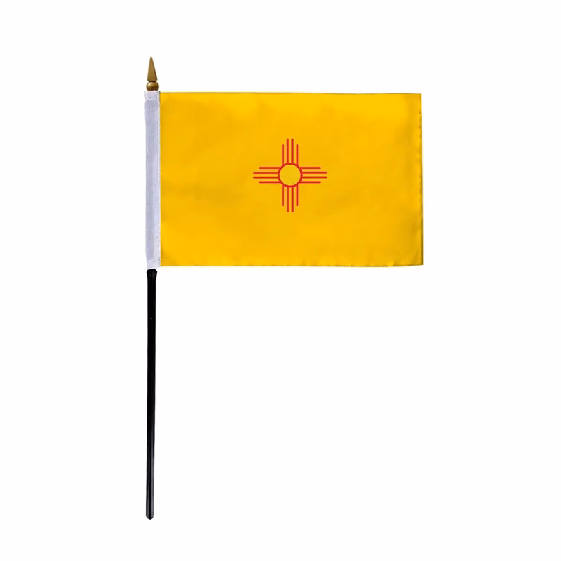 4"x6" & 12"x18'' New Mexico ePoly Printed Stick Flags
