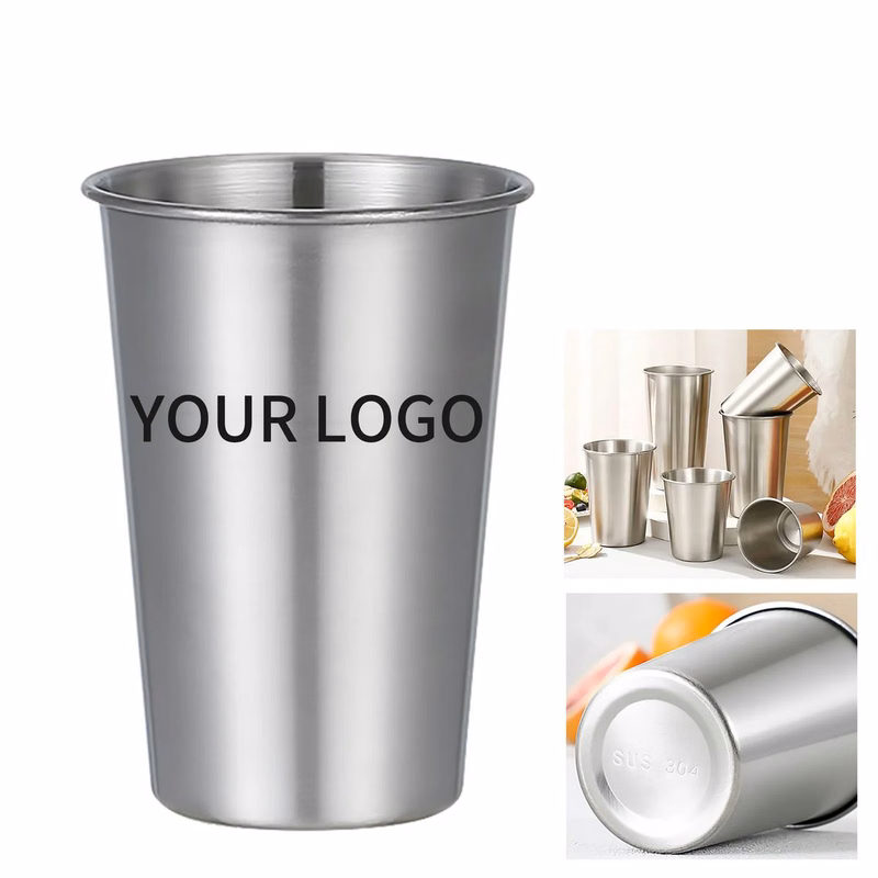 16oz Stainless Steel Cup for Cold Beverages