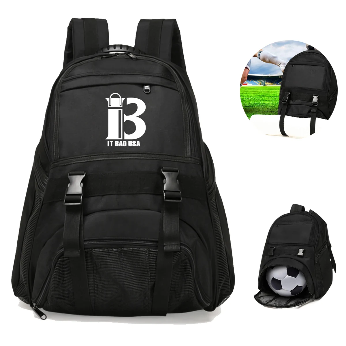 Large Soccer Backpack Lightweight Basketball Bag 1