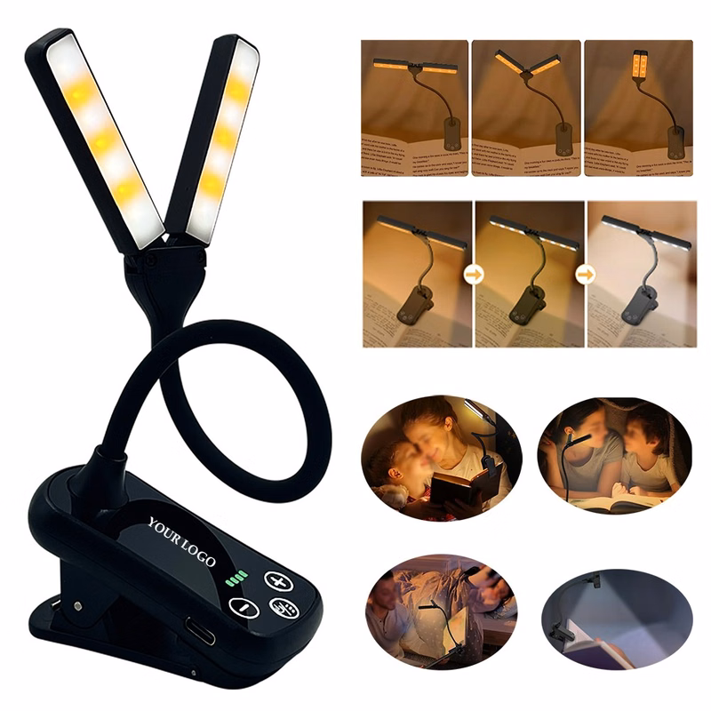 USB Rechargeable Clip LED Reading Night Light