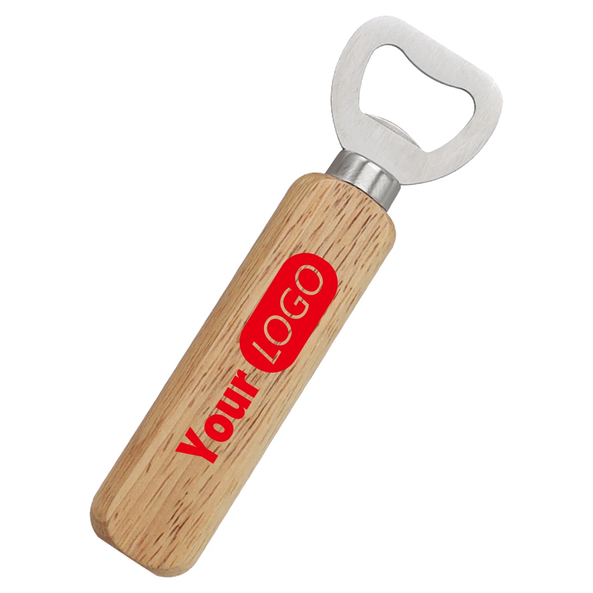 Wooden Handle Stainless Steel Beer Bottle Opener 1