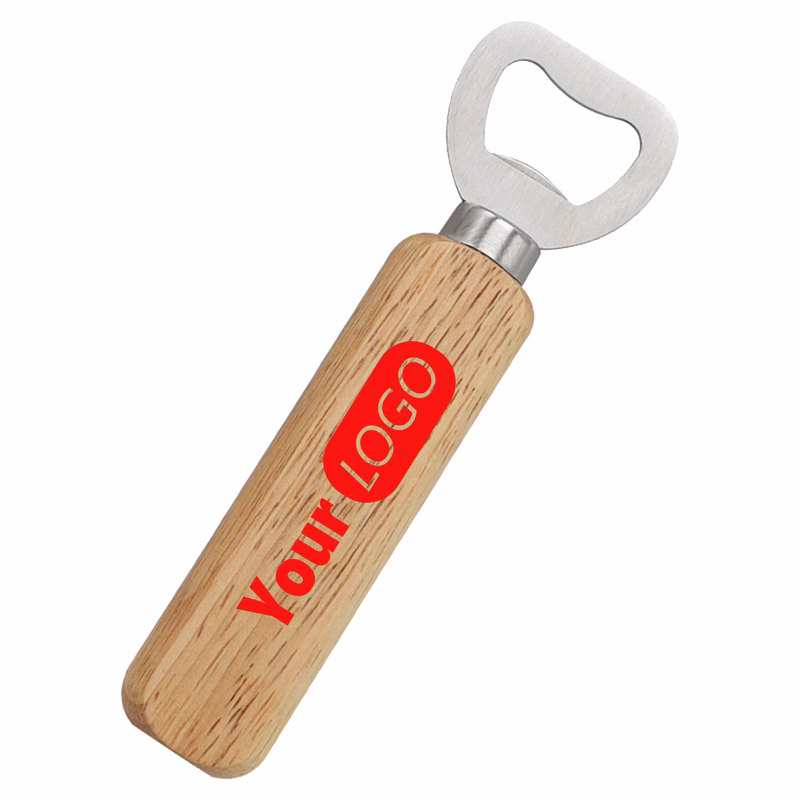 Wooden Handle Stainless Steel Beer Bottle Opener