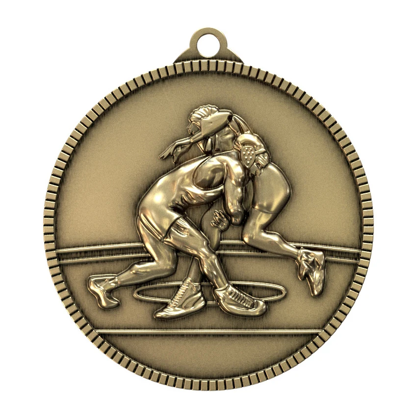 Antique Wrestling Classic Legacy Medallion (2") 1