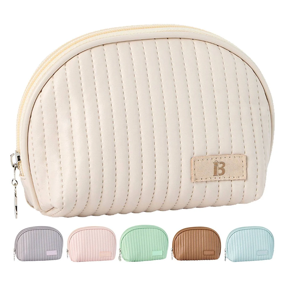 PU Leather Half Circle Cosmetic Bag 1
