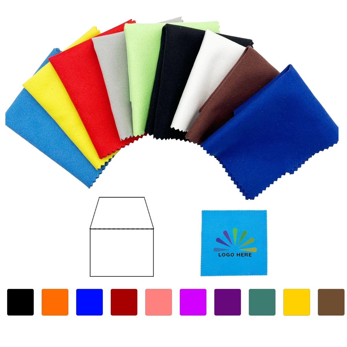 Microfiber Lens Cleaning Cloth with PVC Case 1