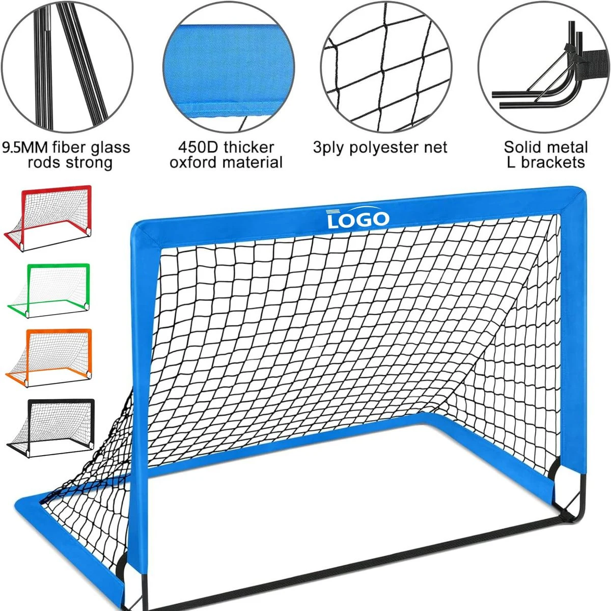 Custom Portable Soccer Goal Foldable Net 1