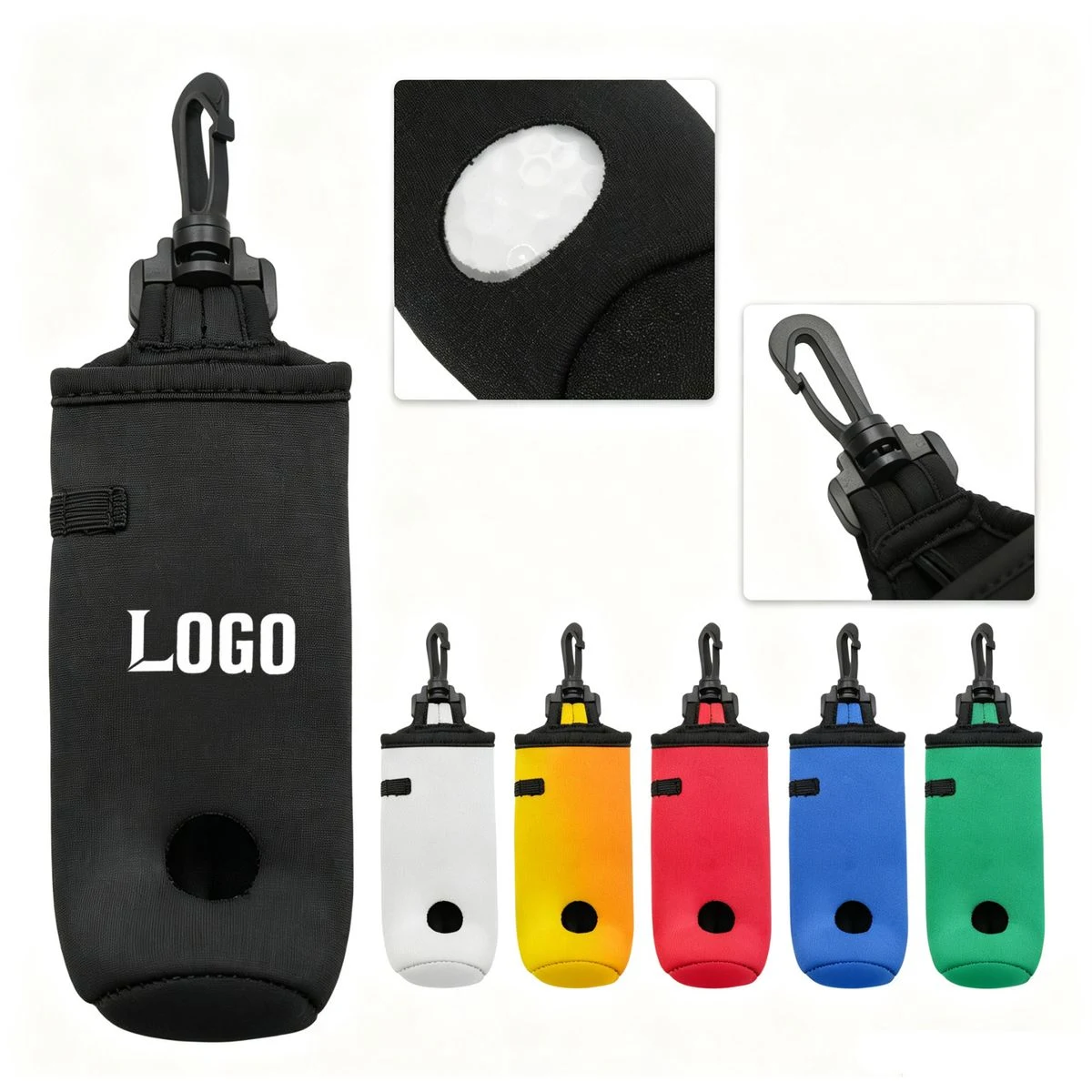 Rotating Carabiner Clip Golf Pouch 1