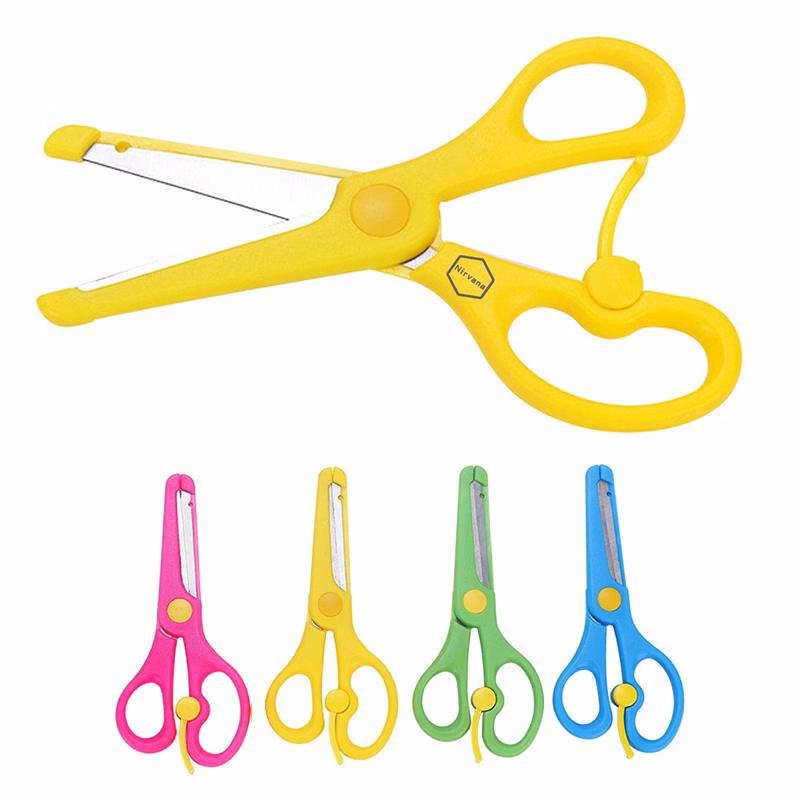 Plastic Handle Stainless Steel Safety Scissors