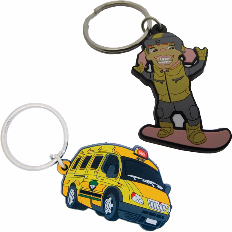 PVC Fob with Keyring: 2" W x 2" H