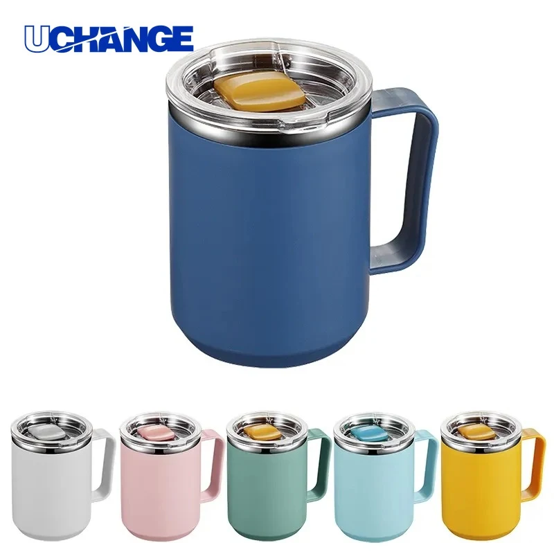 16oz Stainless Steel Coffee Mug Drinkware for Worksites & Daily Commutes 1