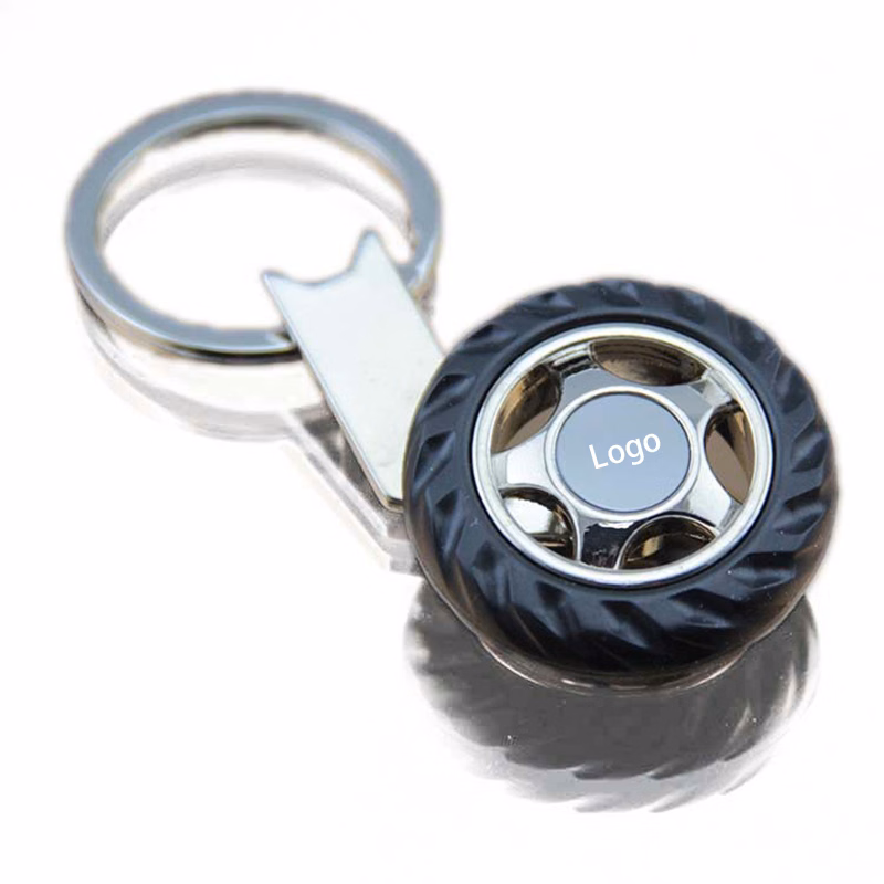 Wheel Shape Metal Key Chain