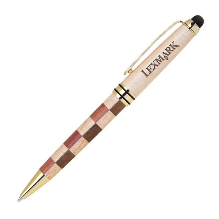 Custom Maple Rosewood Stylus Pen 1