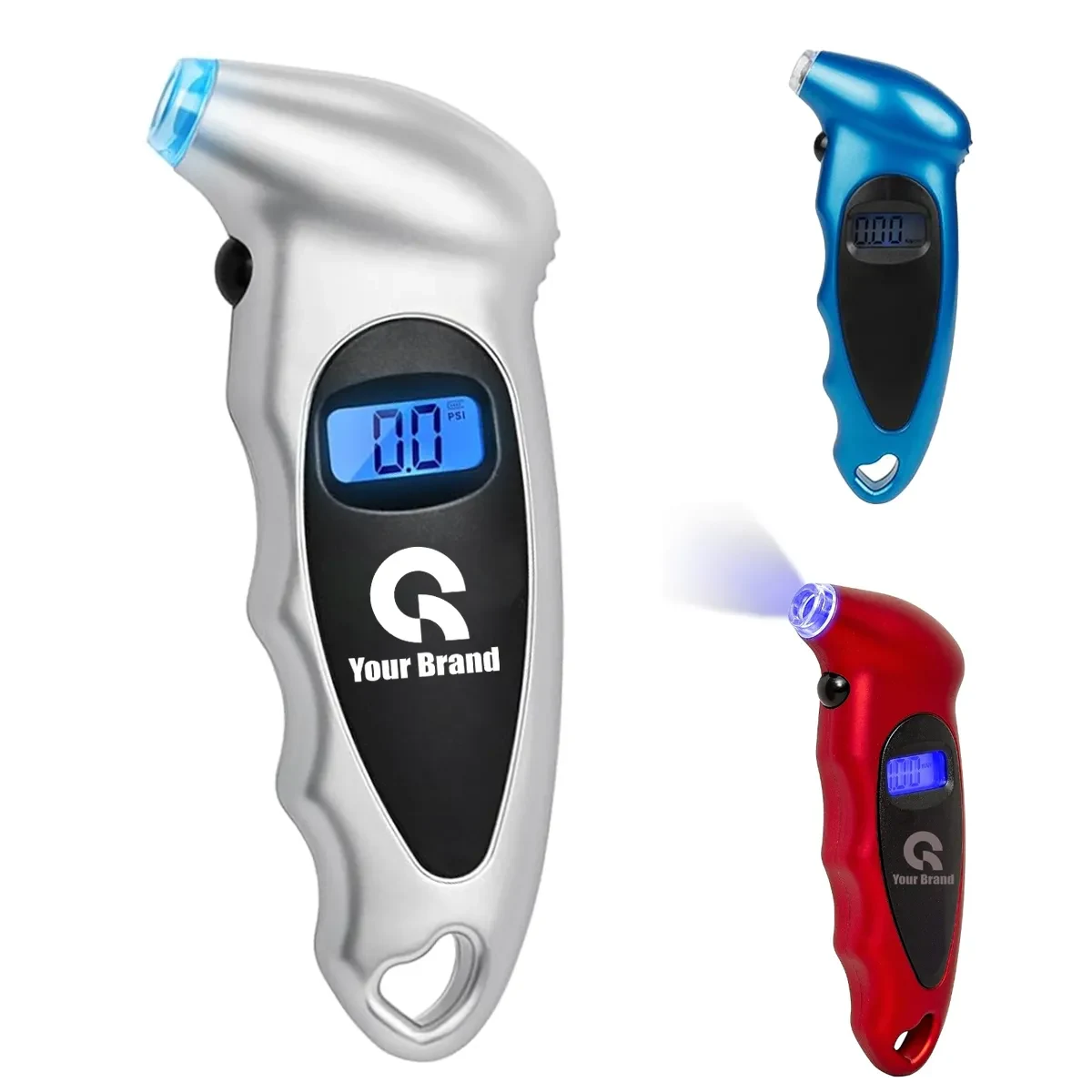 Multifunction Digital Tire Pressure Gauge Safety Hammer 1