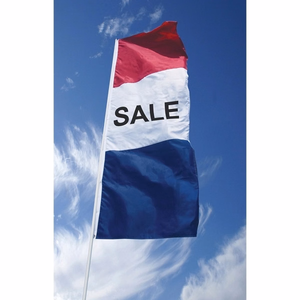 8' x 28" (3) Sewn Other Stripes Horizontal Message Flags
