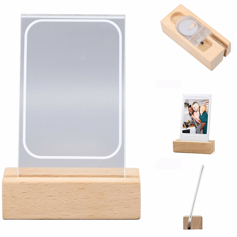 Wooden Base Photo Frames Led Light