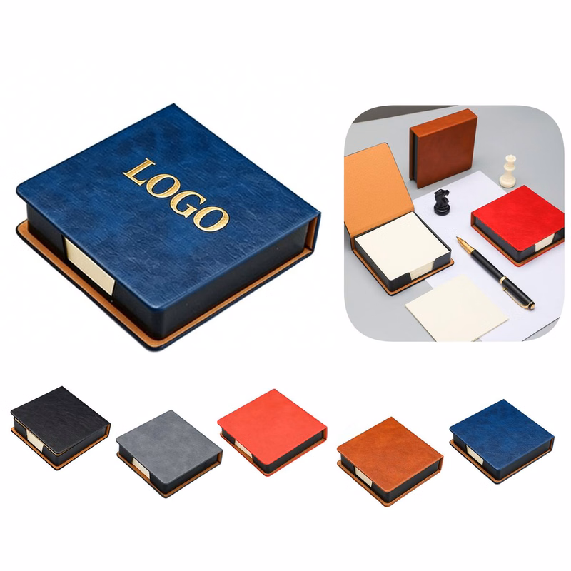 Acrylic Sticky Note Dispenser with PU Cover
