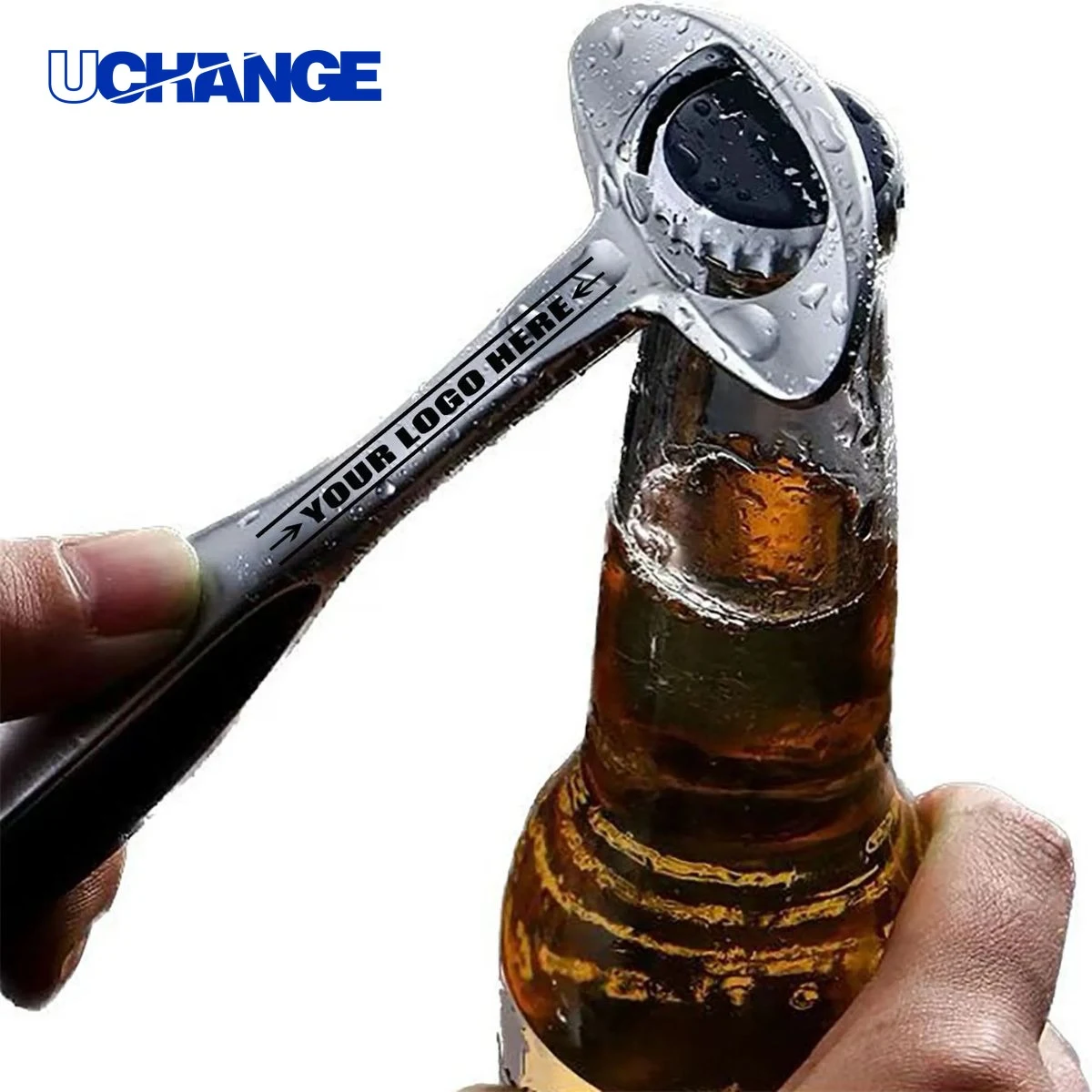 Long-Handled Zinc Alloy Beer Bottle Opener Tool 1