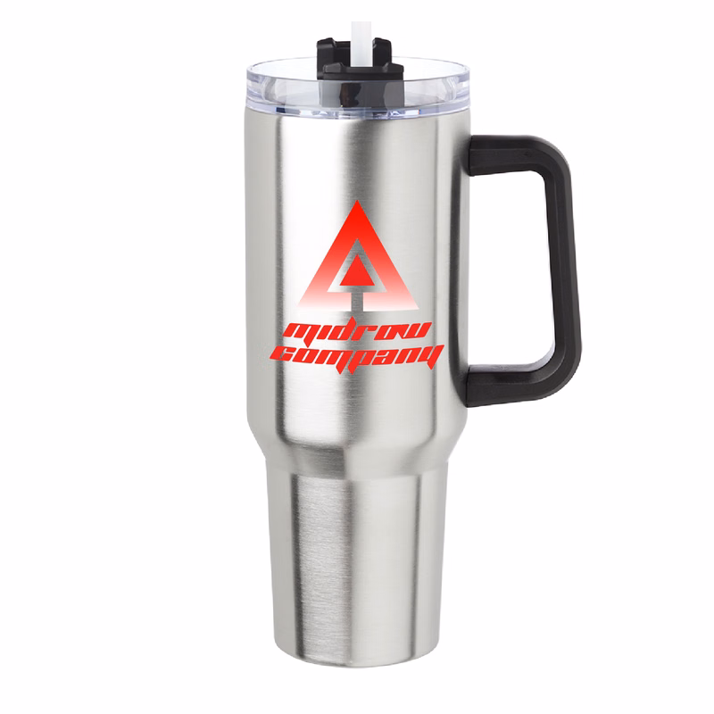 40 oz. Pinnacle Stainless Steel Travel Mug (Full Color Imprint)