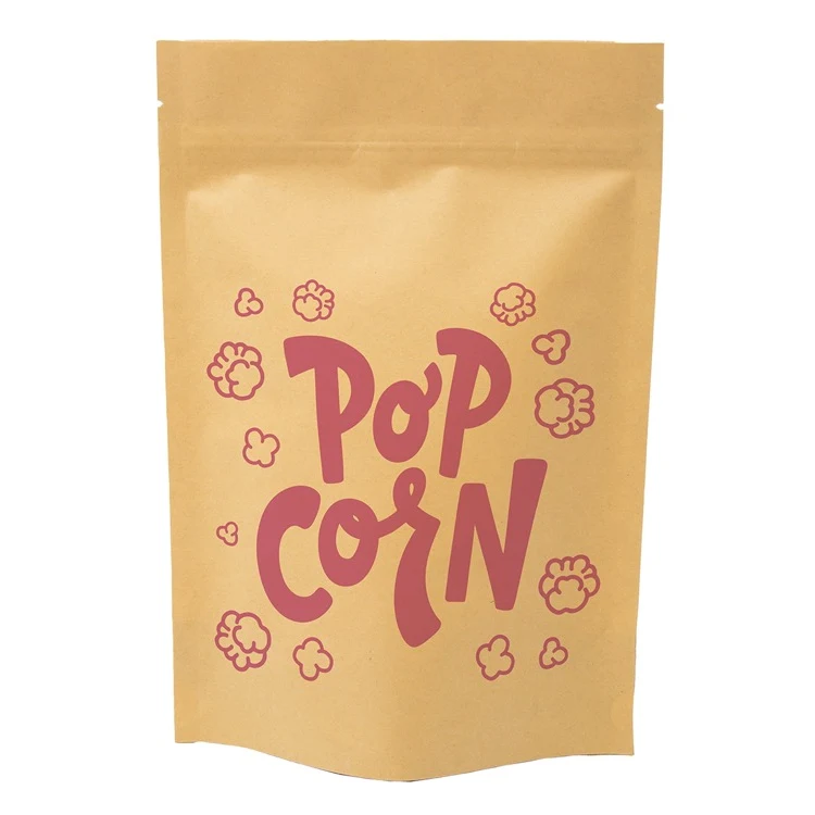 One Color Stand Up Kraft Barrier Pouch (6" W x 9" H x 3" D) 1