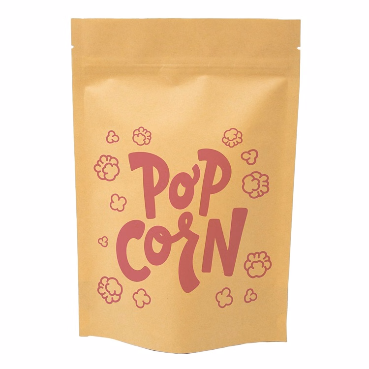 One Color Stand Up Kraft Barrier Pouch (6" W x 9" H x 3" D)