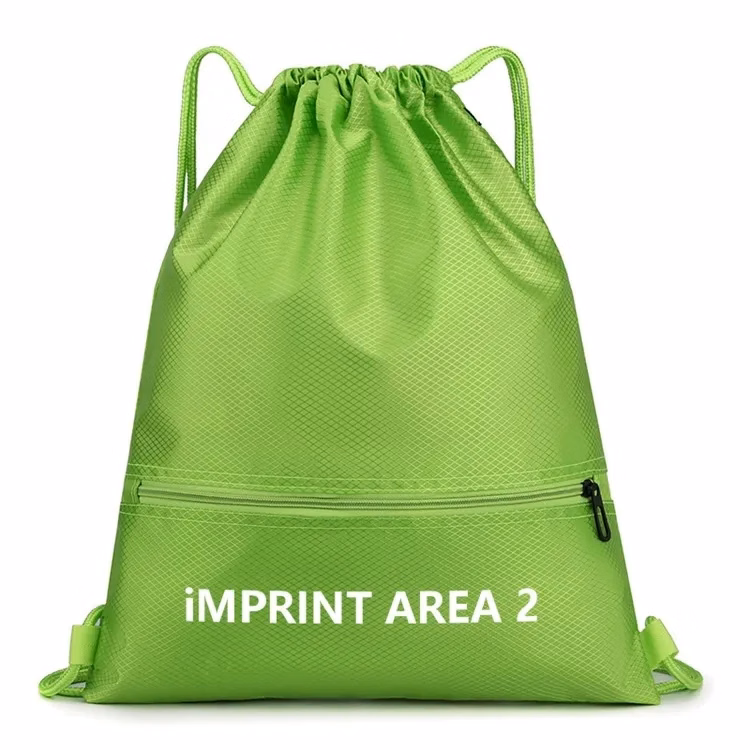 Rhombus Design Drawstring Backpack Bag
