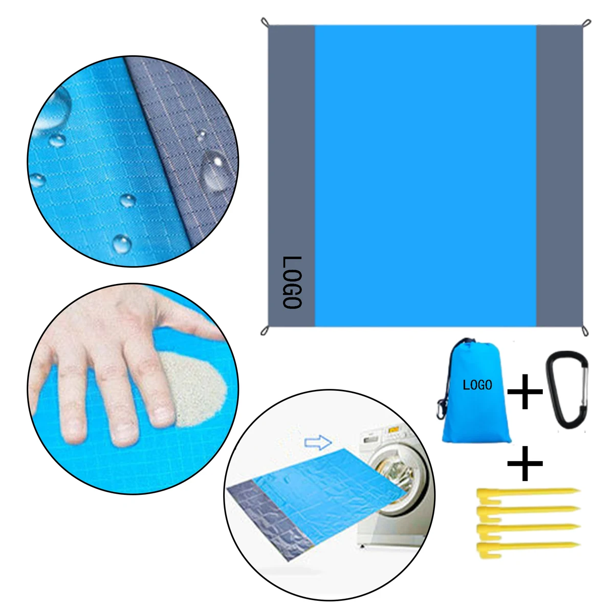 Outdoor Camping Waterproof Folding Beach Mat 1