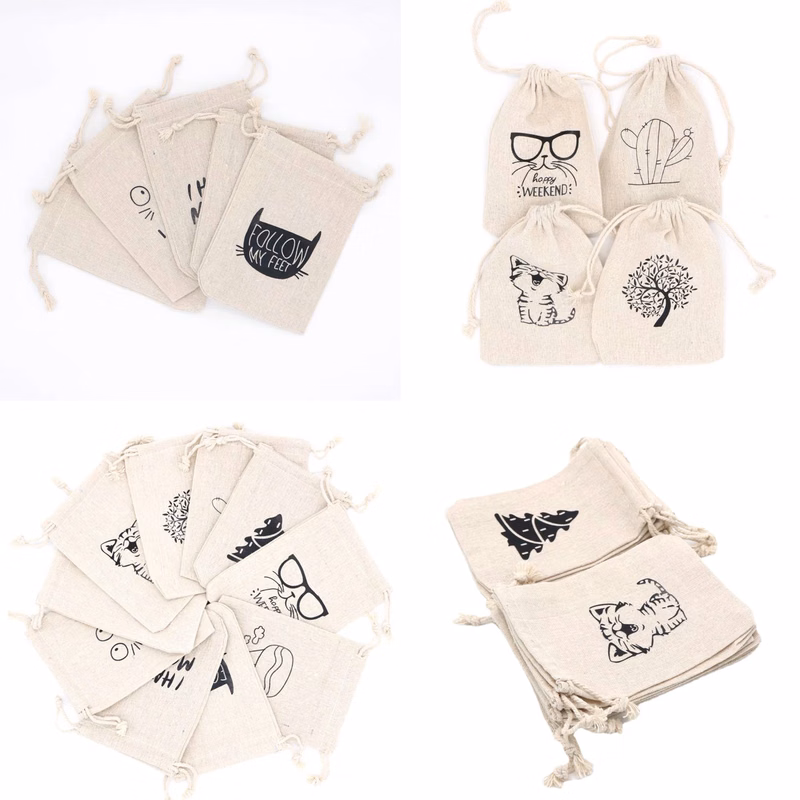 Cactus Pattern Printing Cotton Bags