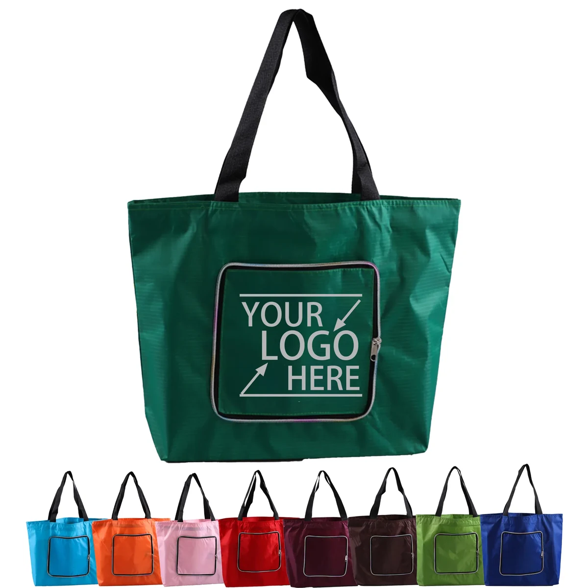 Oxford Fabric Foldable Tote Bag, custom tote bag with logo imprint 1