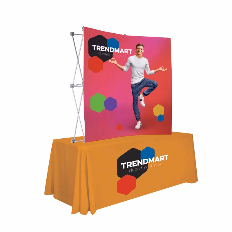 6' Curved Splash Tabletop Display Face Kit (Block-Out Fabric)