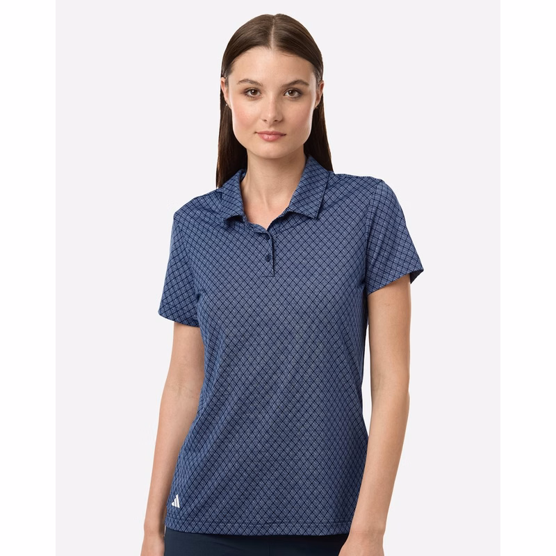 Women's 4-Way Stretch Printed Polo - A717
