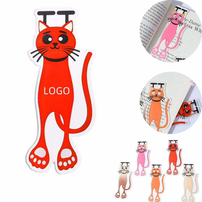 Plastic Bookmark Cat Shaped
