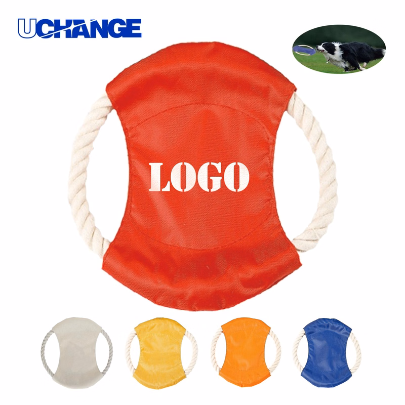 Cotton Rope Dog Flying Disc Toy for Fetch Play