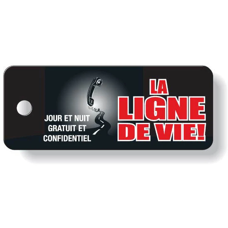 Plastic Key Tag .030 Compressed Laminated PVC (1"x2.5"), Full Colour 1