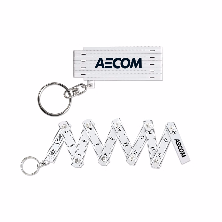 18" Folding Ruler with Keychain