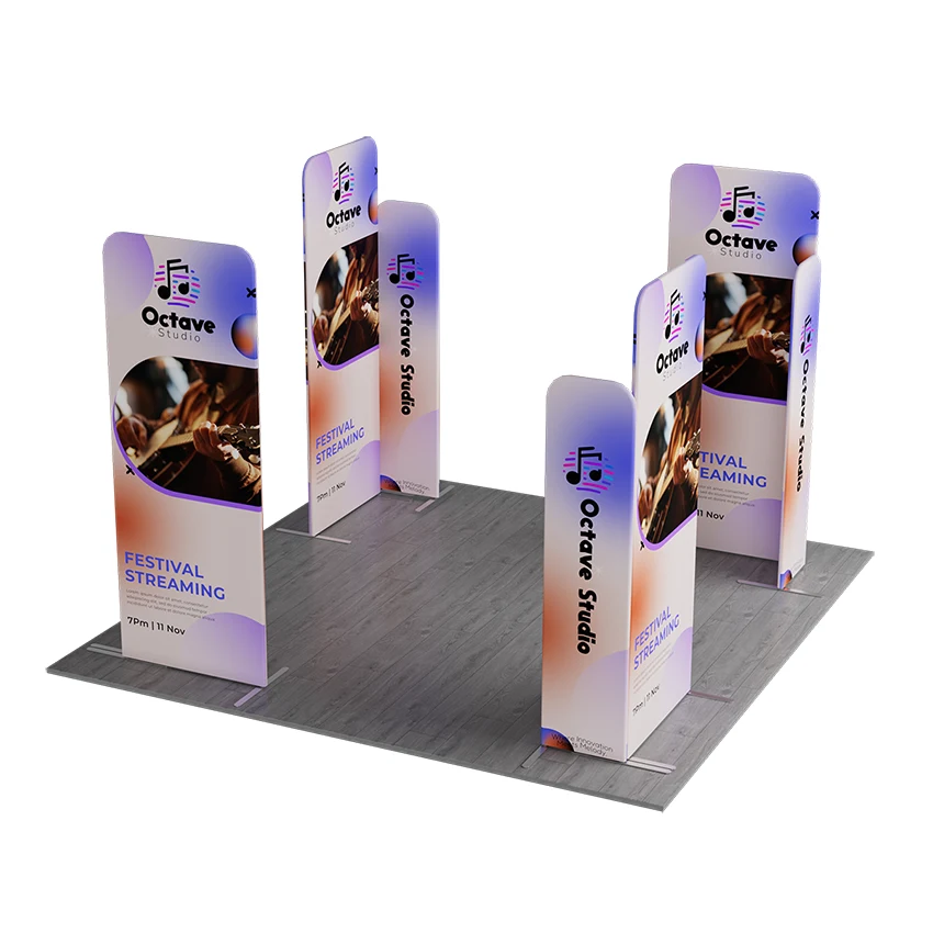 NEW MagLock 4-Corners Fabric Display Kit F - 10'x 10' x 8'h 1