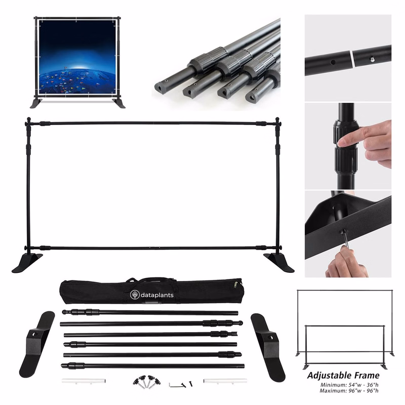 8x10' Adjustable Portable Backdrop Banner Stand with Bag