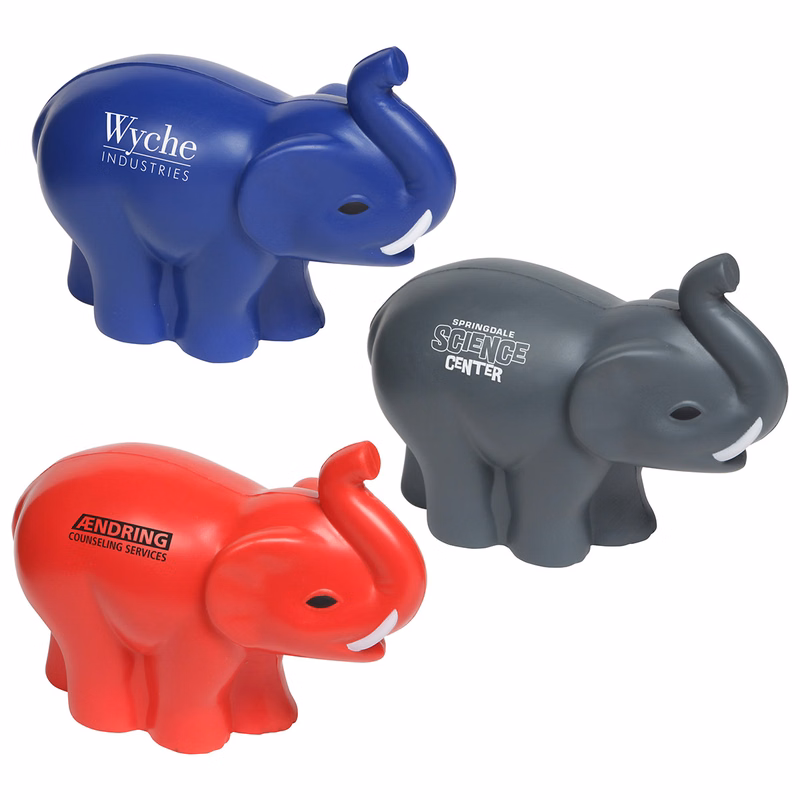 Elephant with Tusks Stress Reliever