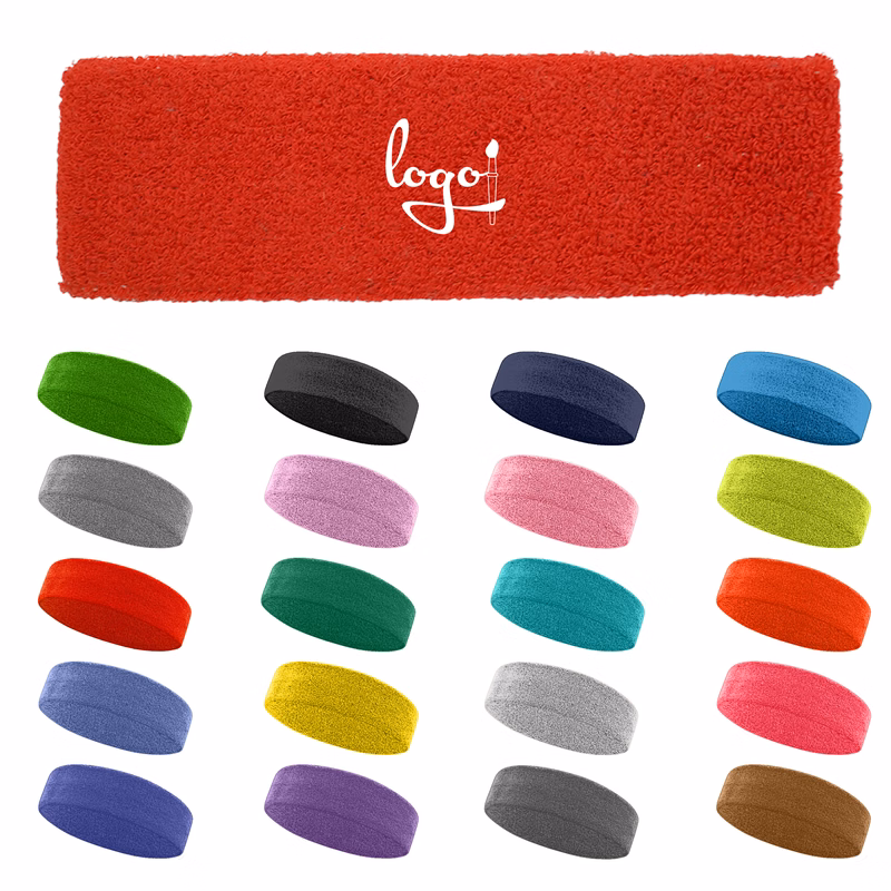 Sweat Wicking Soft Colored Athletic Headbands